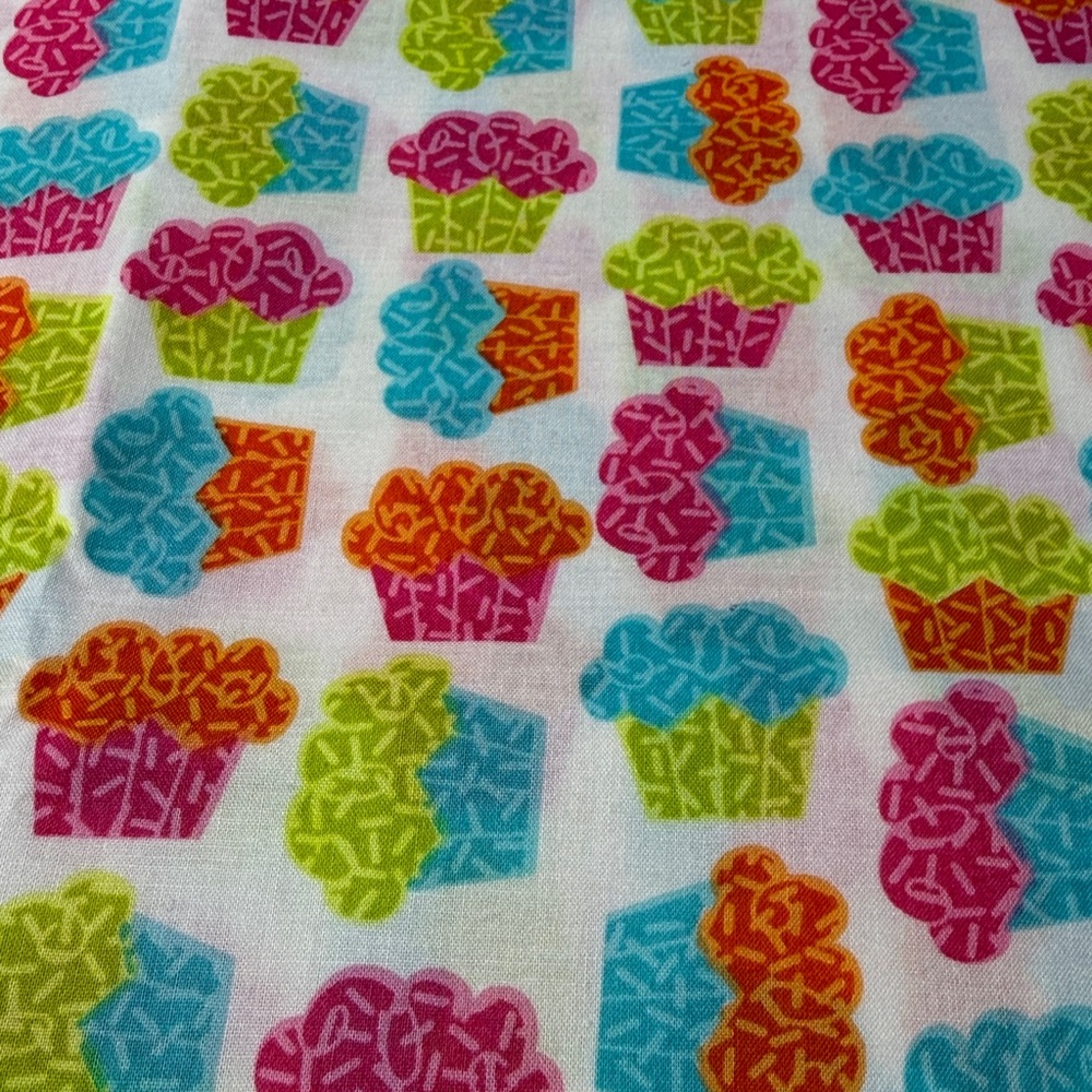 Cupcake fabric 100% cotton